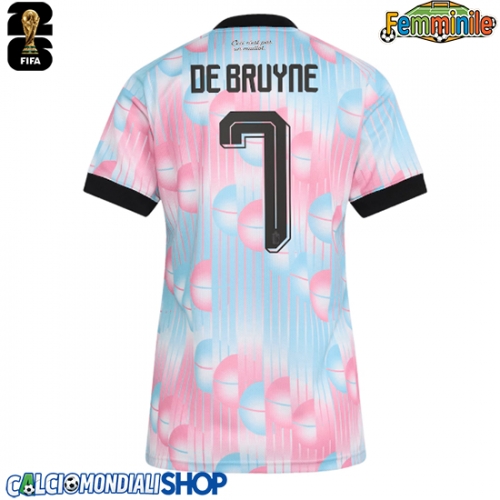 Maglie da calcio Belgio Kevin De Bruyne #7 Seconda Maglia Femminile Mondiali 2026  Manica Corta